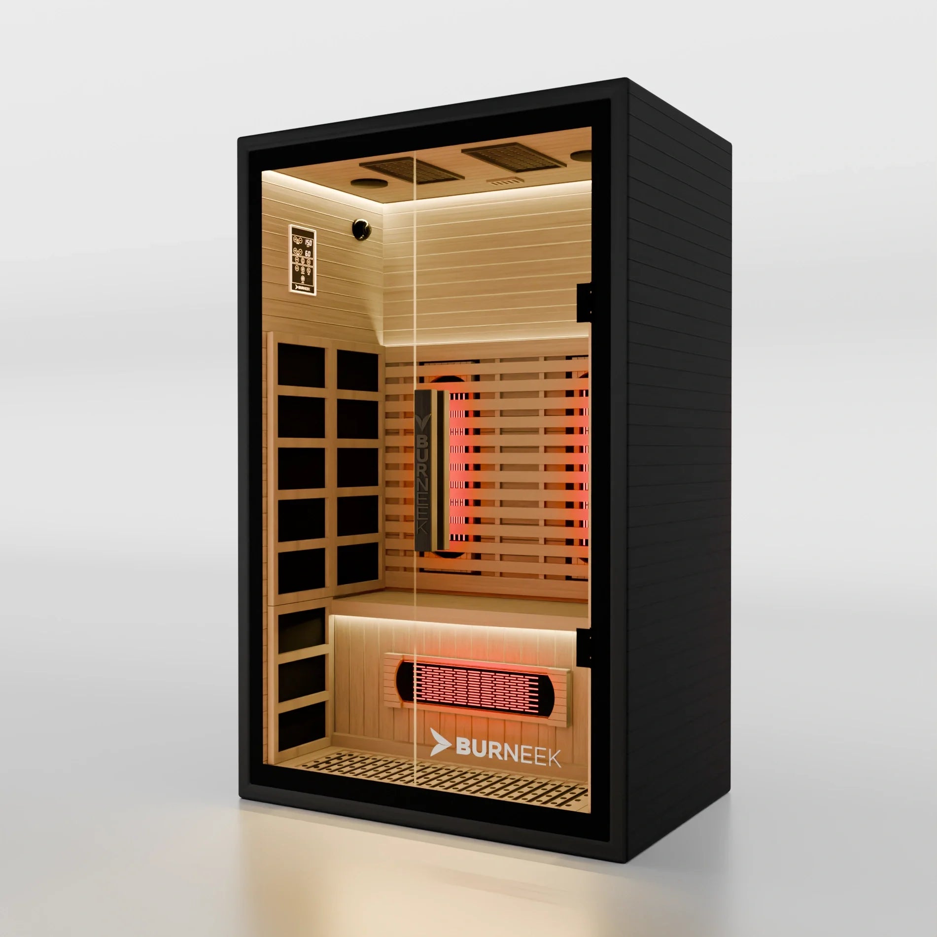 Burneek® Onyxeek: 2-Person Full-Spectrum Quartz Infrared Sauna