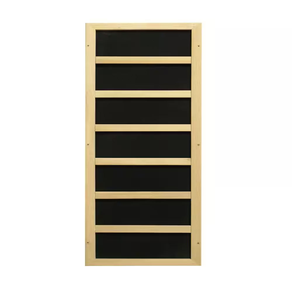 Aspen Upgraded 2 Person Infrared Sauna 6 Dual Tech Infrared Heaters, Red Light and Chromotherapy with Sound System