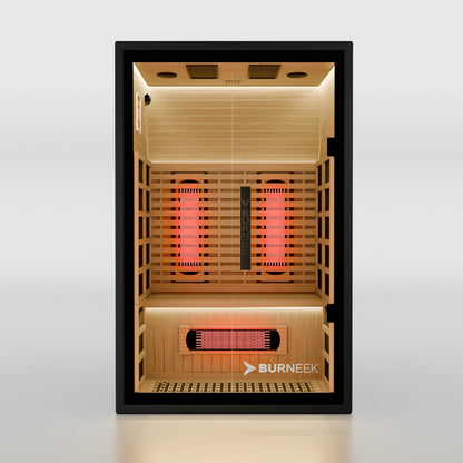 Burneek® Onyxeek: 2-Person Full-Spectrum Quartz Infrared Sauna