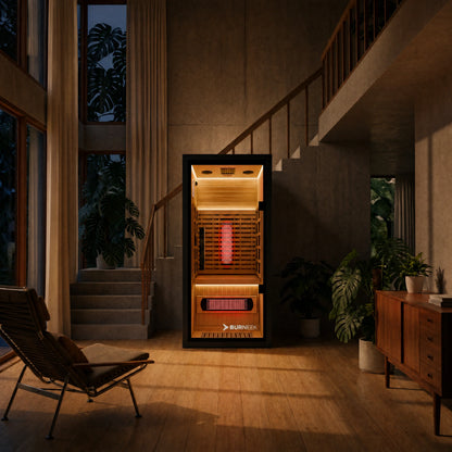 Burneek® Onyxeek: 3-Person Full-Spectrum Quartz Infrared Sauna