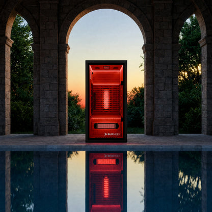 Burneek® Onyxeek: 3-Person Full-Spectrum Quartz Infrared Sauna